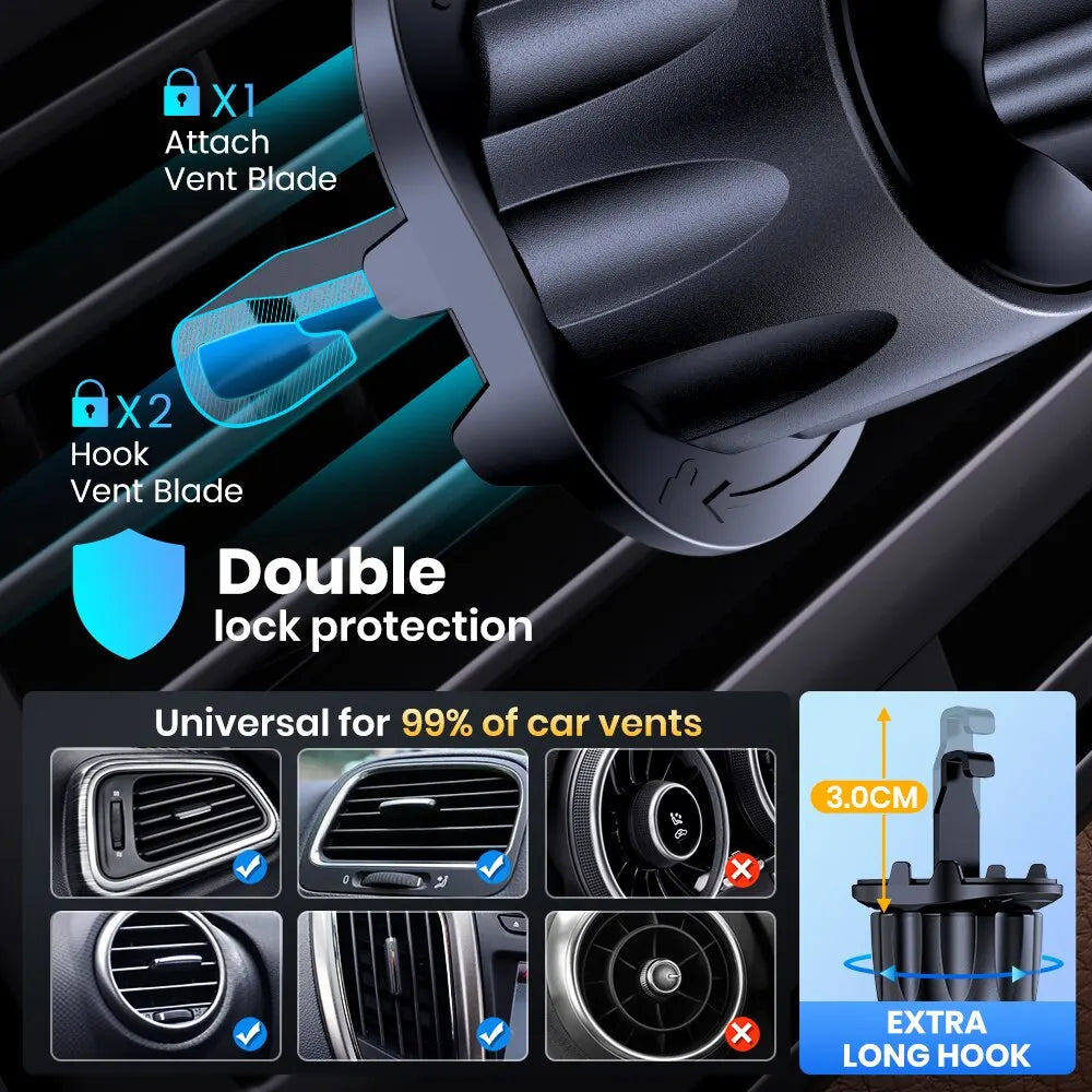 TOPK Magnetic Car Phone Mount | Universal Air Vent Holder