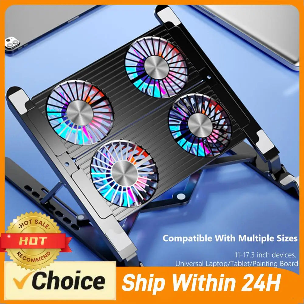 RGB Laptop Cooling Pad | Adjustable USB Cooling Stand