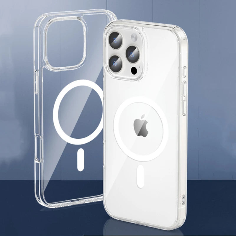 Premium Magnetic Clear Phone Case (MagSafe Compatible)