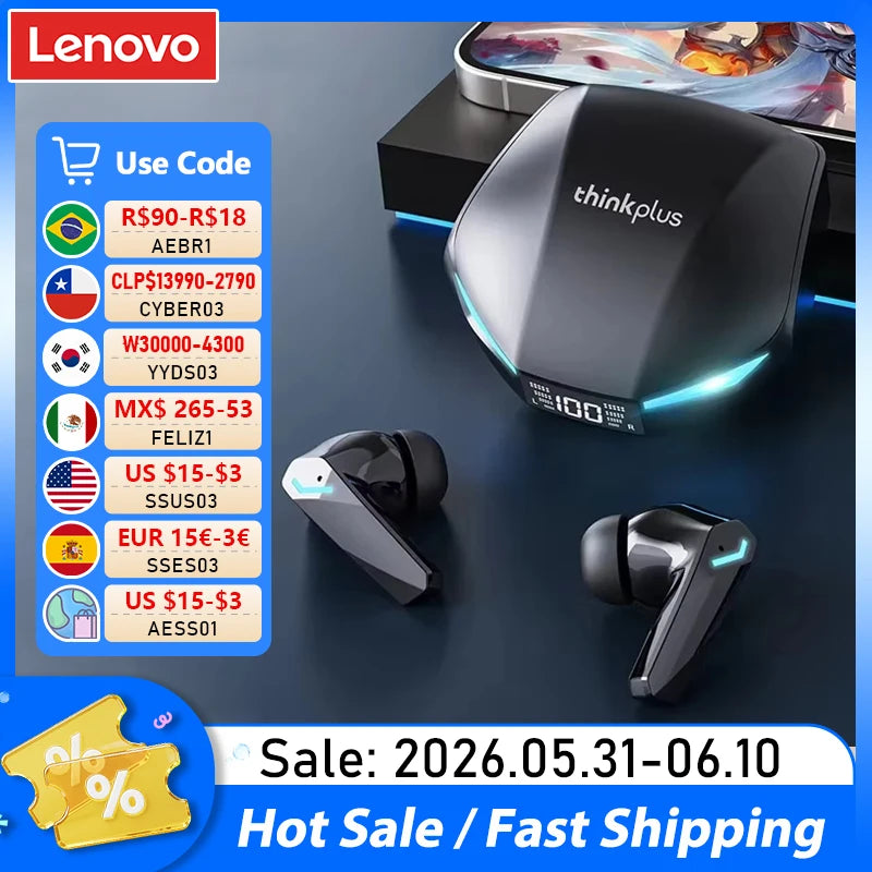 Lenovo XT53 Wireless Earbuds | Bluetooth 5.4 True Wireless