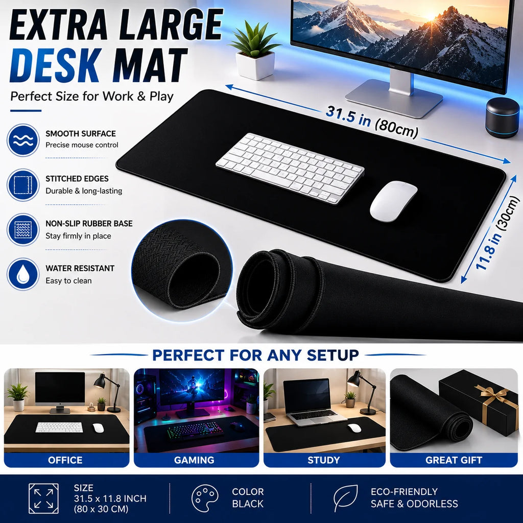 Extended RGB Gaming Mouse Pad | XXL Waterproof Desk Mat