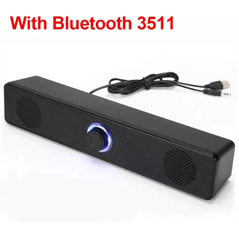 Wireless Bluetooth USB Soundbar Speaker for PC, TV & Laptop