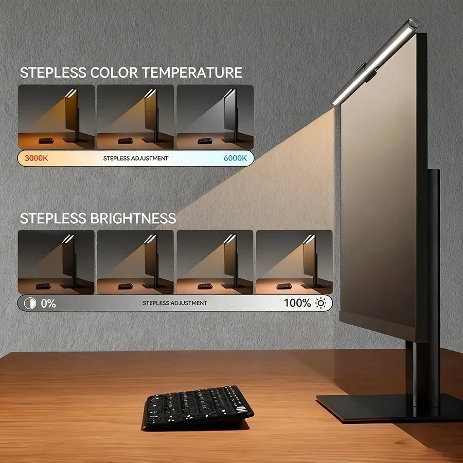 RGB LED Monitor Light Bar | USB Dimmable Desk Lamp