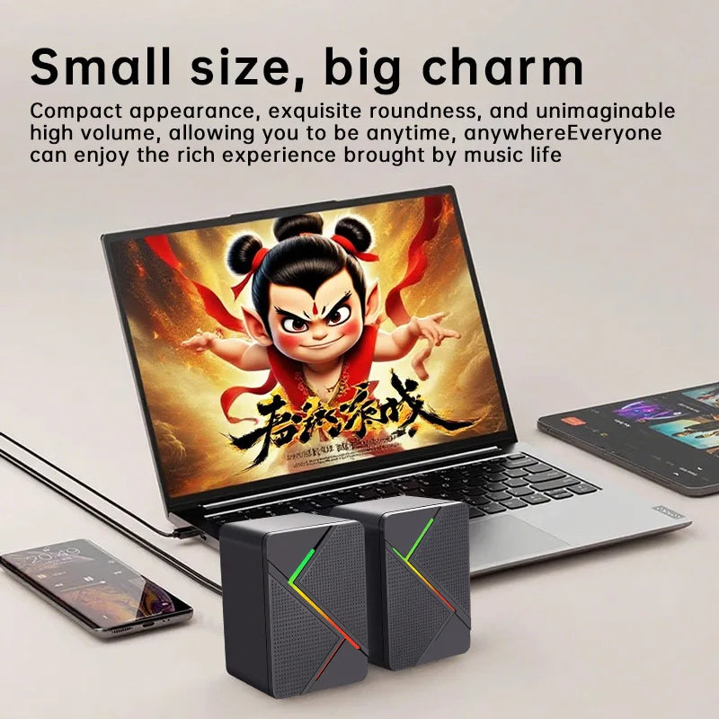 RGB USB Gaming Stereo Speakers | Desktop PC Speakers