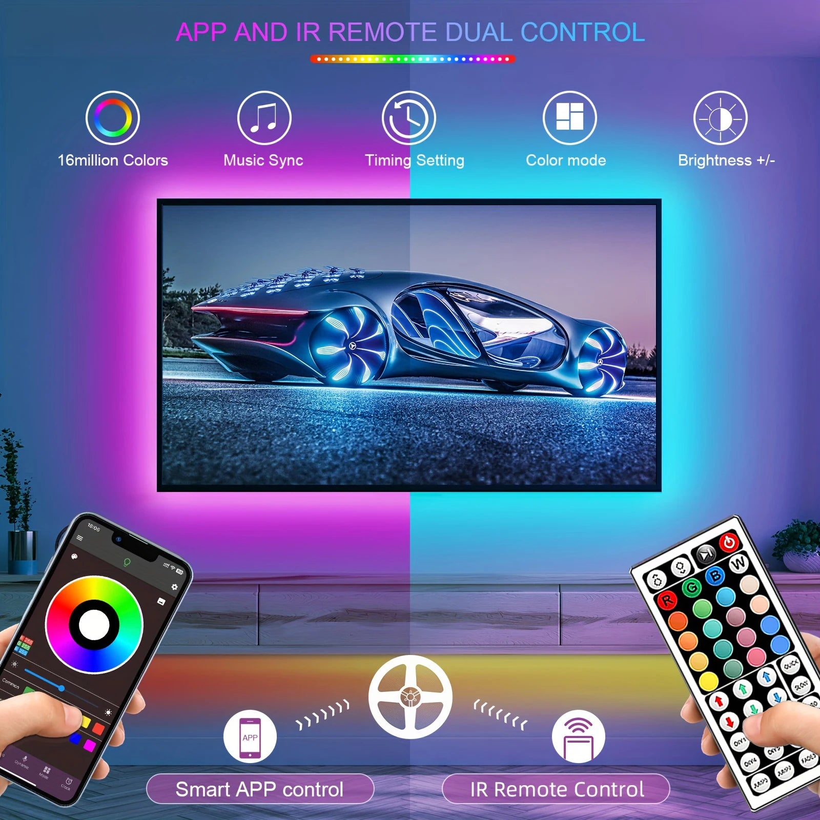 RGB LED Strip Lights with App & Remote Control | 5M, 10M, 20M & 30M