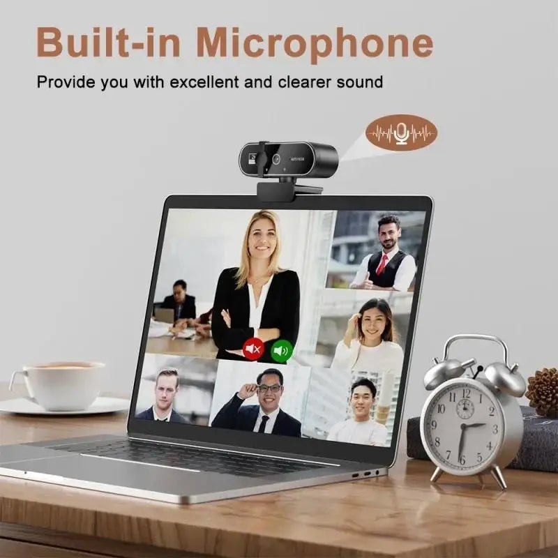 4K Streaming Webcam | Autofocus | Built-in Microphone