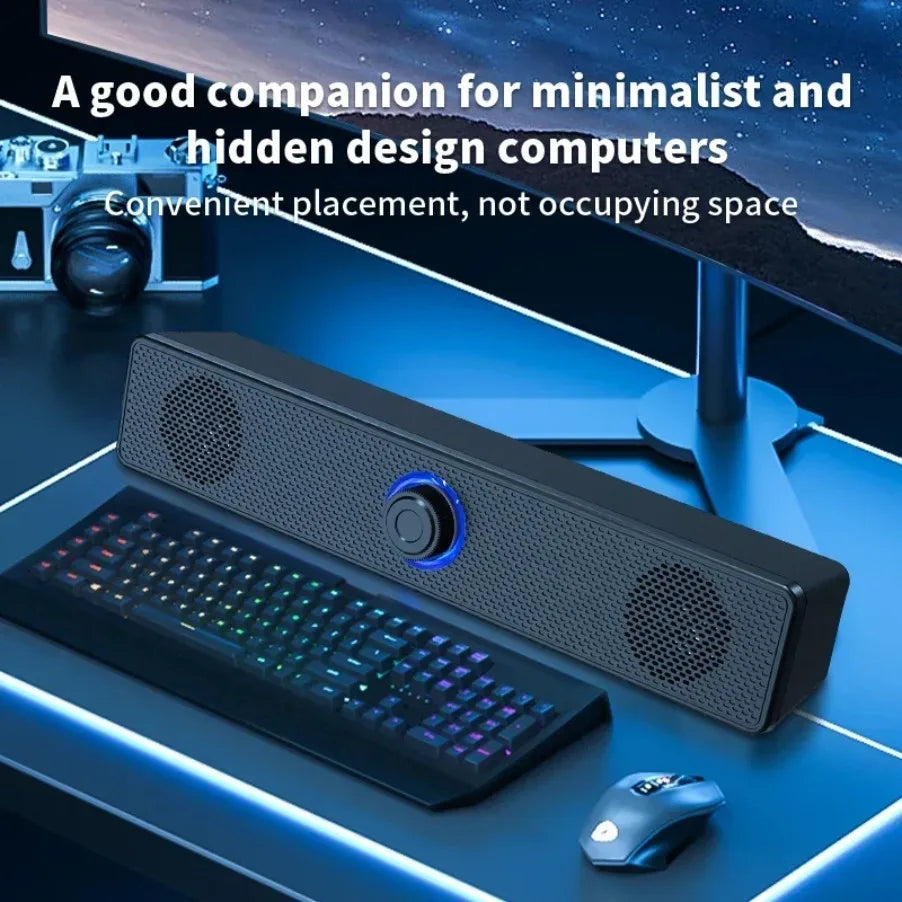 Wireless Bluetooth USB Soundbar Speaker for PC, TV & Laptop