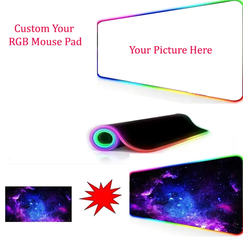RGB Gaming Mouse Pad XXL | 12 LED Modes | Non-Slip Desk Mat
