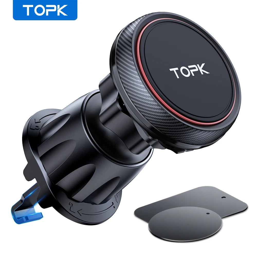 TOPK Magnetic Car Phone Mount | Universal Air Vent Holder