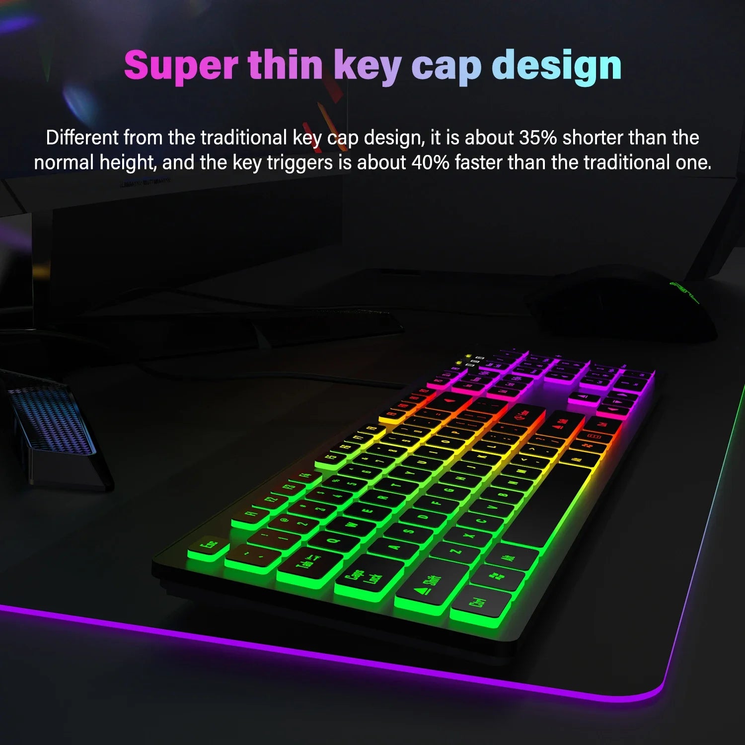 RGB Gaming Keyboard | LED Backlit USB Keyboard