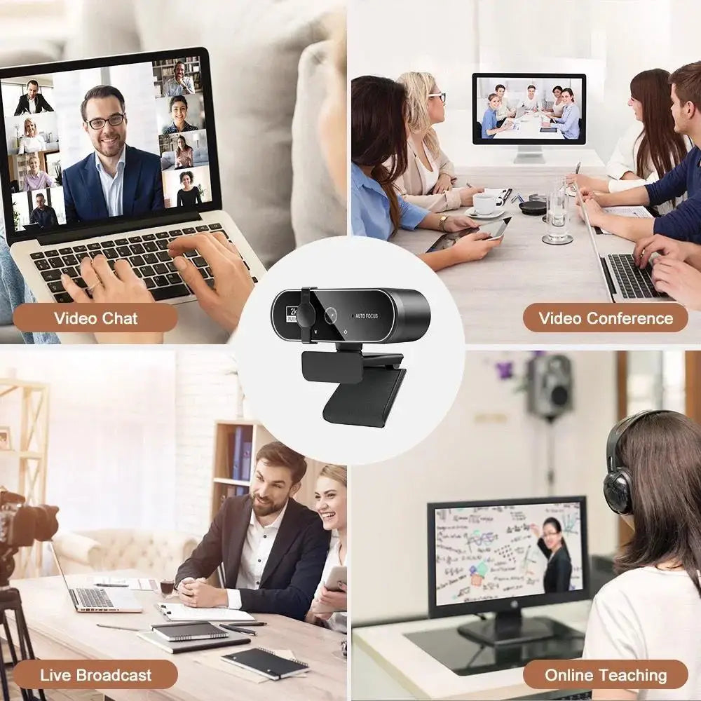 4K Streaming Webcam | Autofocus | Built-in Microphone