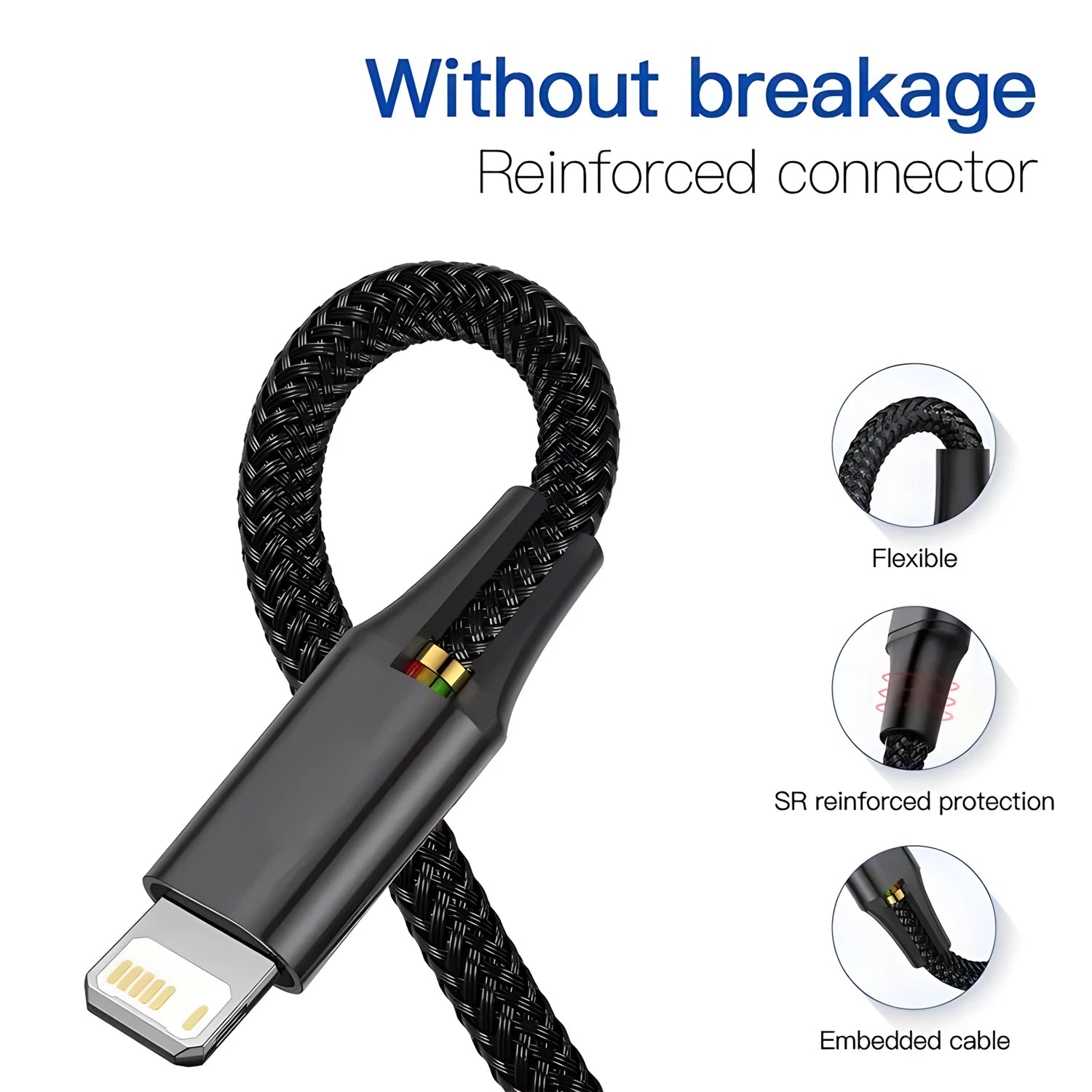 4-in-1 Fast Charging Cable | USB-C, Lightning & Micro USB
