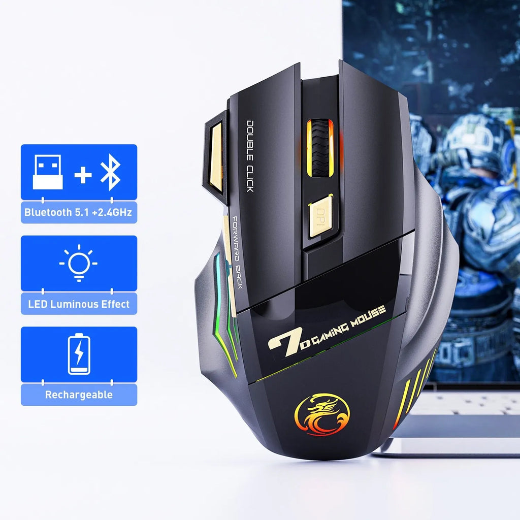 Wireless RGB Gaming Mouse | 3200 DPI Rechargeable