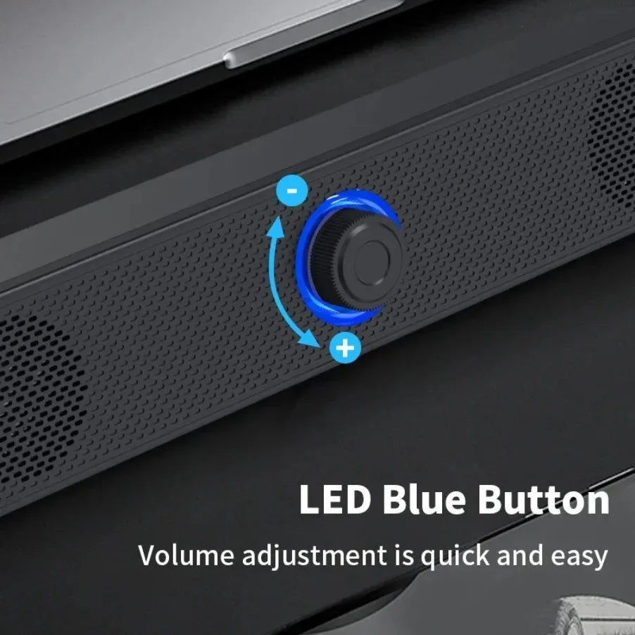 Wireless Bluetooth USB Soundbar Speaker for PC, TV & Laptop