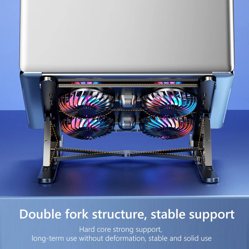 RGB Laptop Cooling Pad | Adjustable USB Cooling Stand