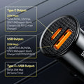 Baseus 30W USB-C Fast Car Charger | PD & Quick Charge 4.0