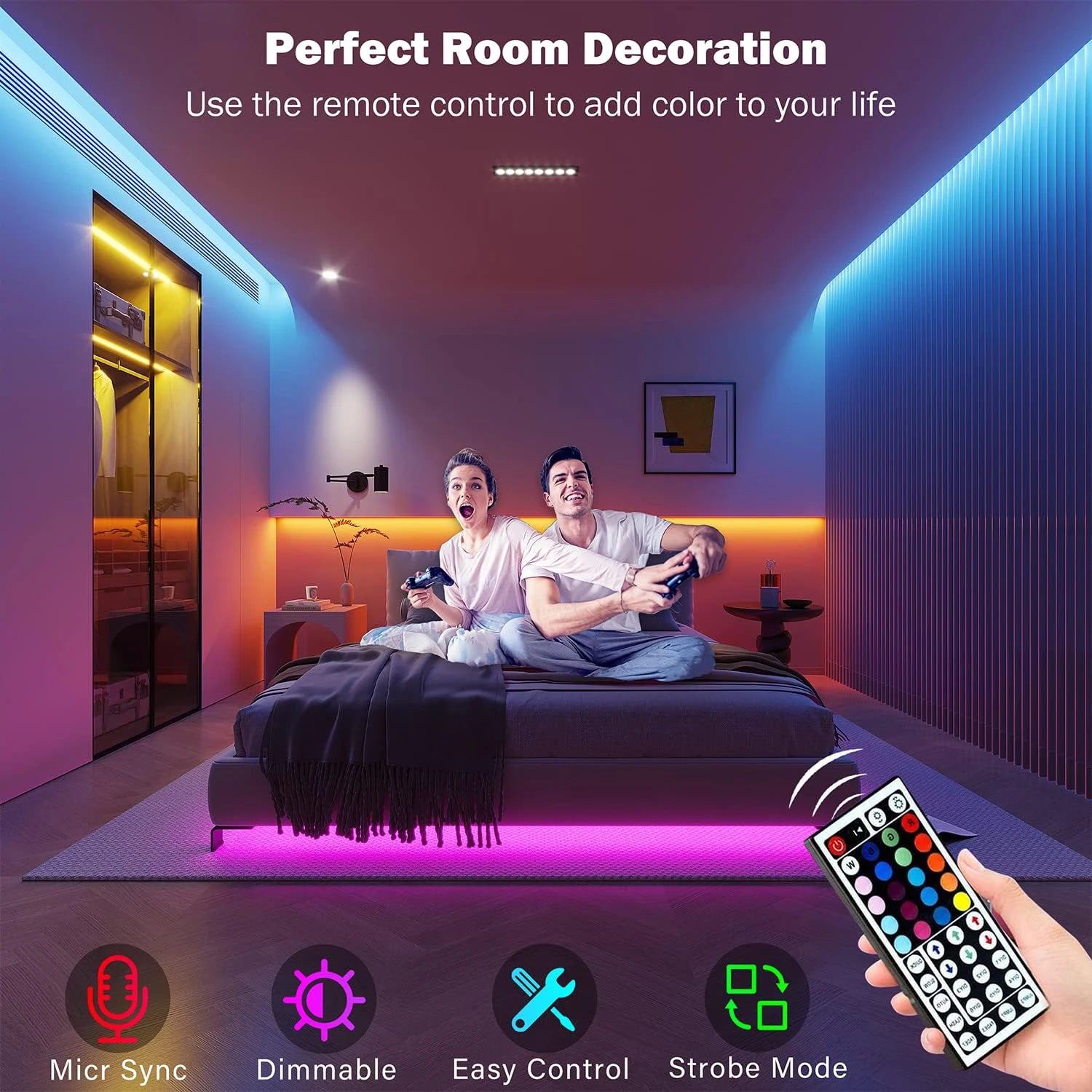RGB LED Strip Lights with App & Remote Control | 5M, 10M, 20M & 30M