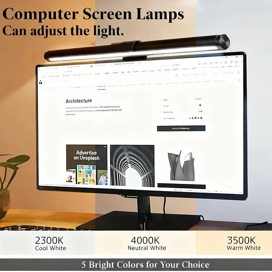 RGB LED Monitor Light Bar | USB Dimmable Desk Lamp