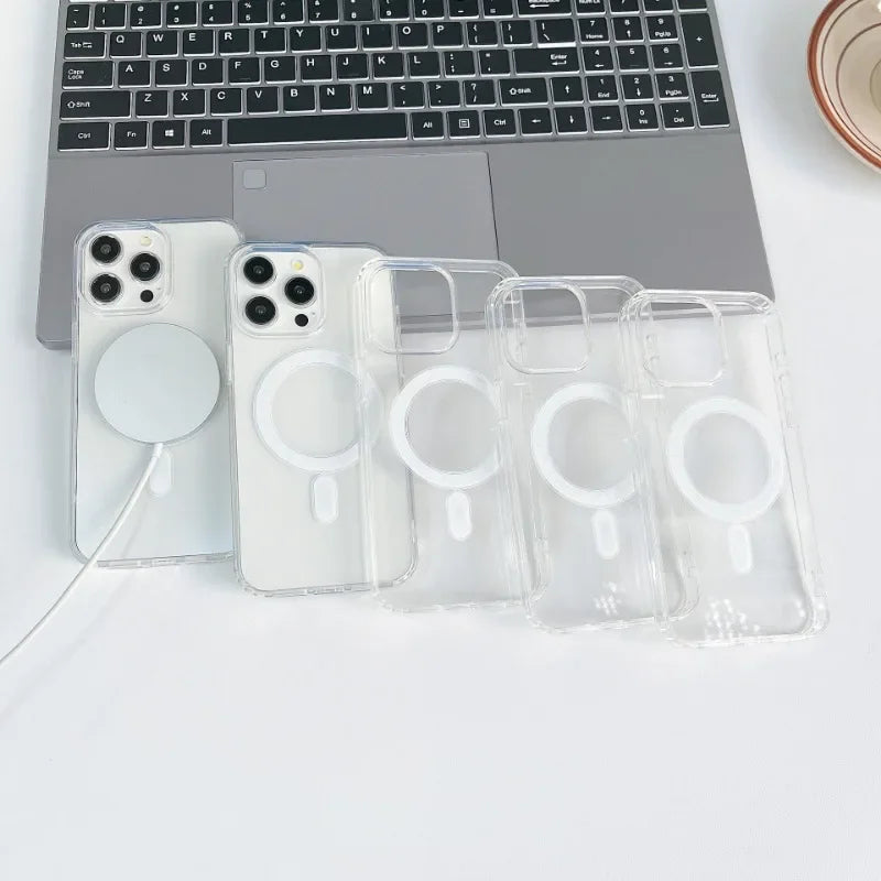 Premium Magnetic Clear Phone Case (MagSafe Compatible)