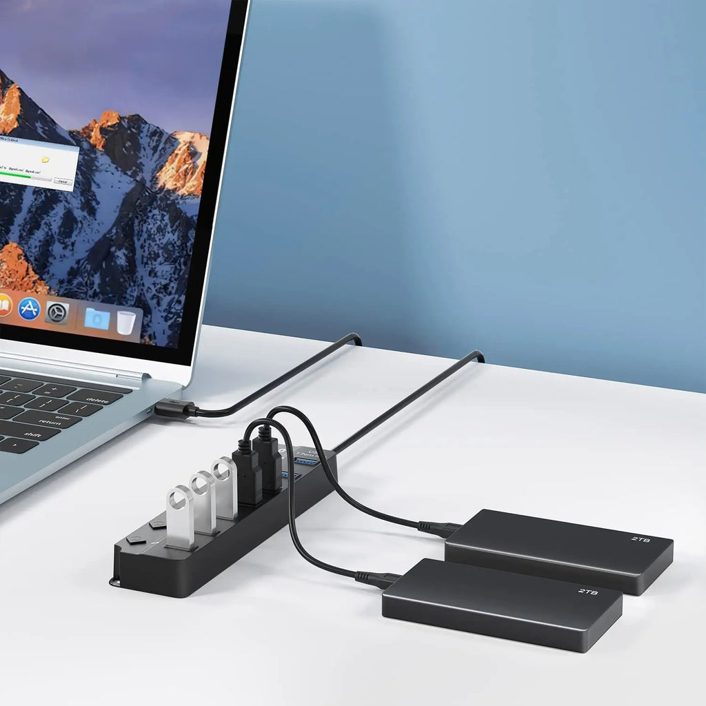 USB 3.0 Multi-Port Hub | High-Speed USB Splitter for Gaming & PC