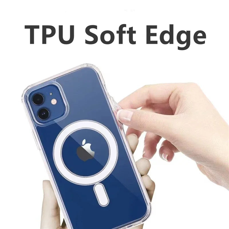 Premium Magnetic Clear Phone Case (MagSafe Compatible)